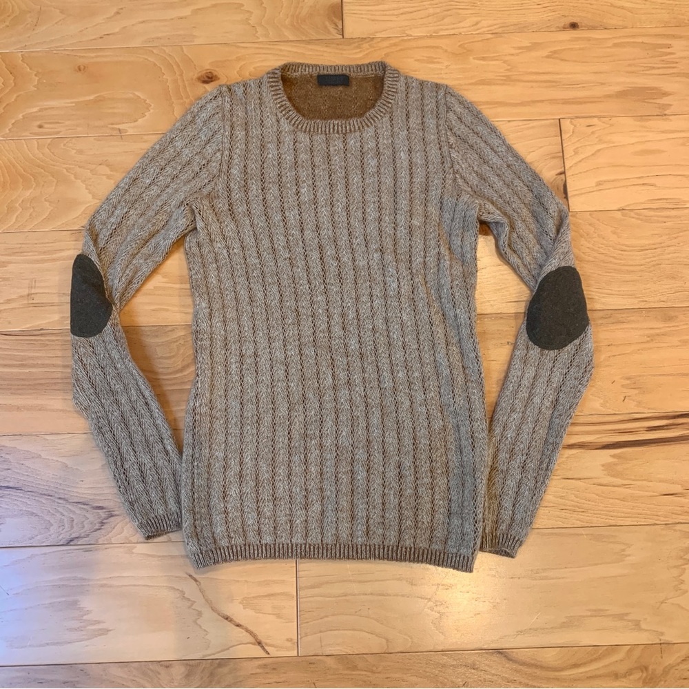 Womens J.Crew beige knit sweater size CE